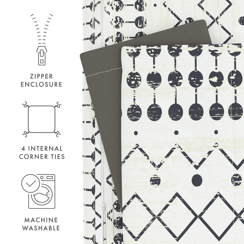 Becky Cameron Duvet Cover Set Etched Gate Pattern Reversible