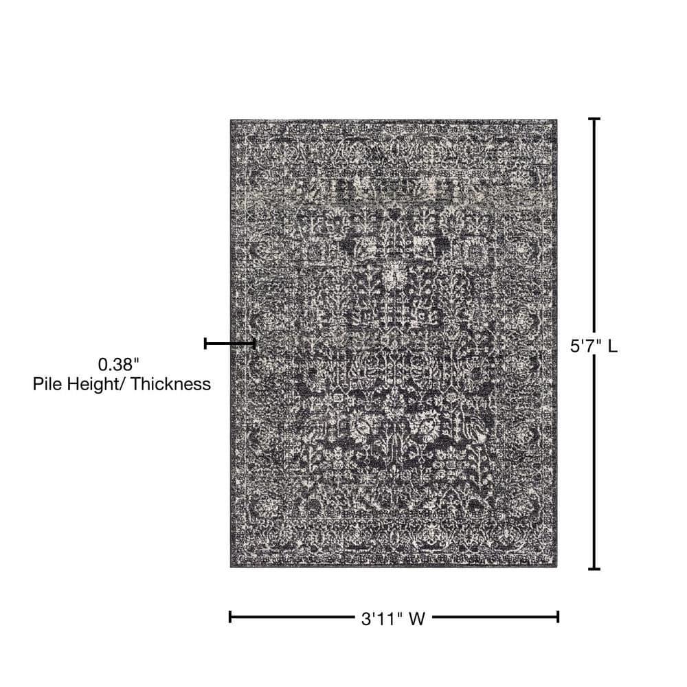 Livabliss 3'11"x5'7" Tree of Life Traditional Rugs Gray