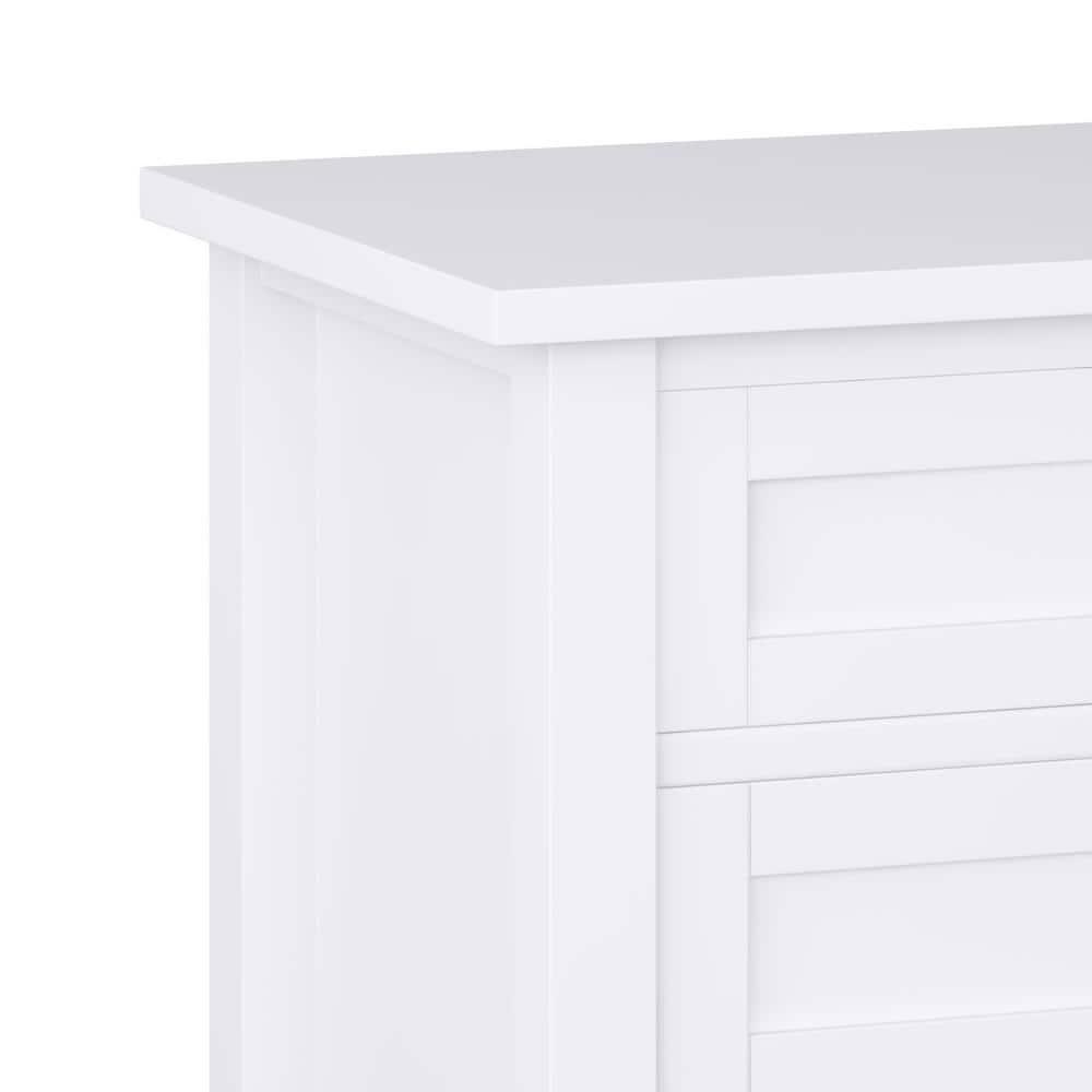Simpli Home Warm Shaker 24"W Solid Wood Bedside Table with Two Drawers