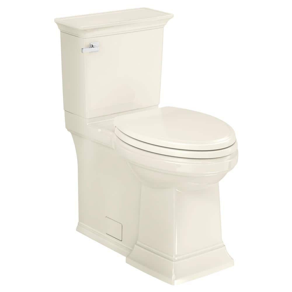 American Standard Town Square S Linen Elongated Chair height Soft Close 2-piece Toilet 12-in Rough-In WaterSense 1.28 GPF