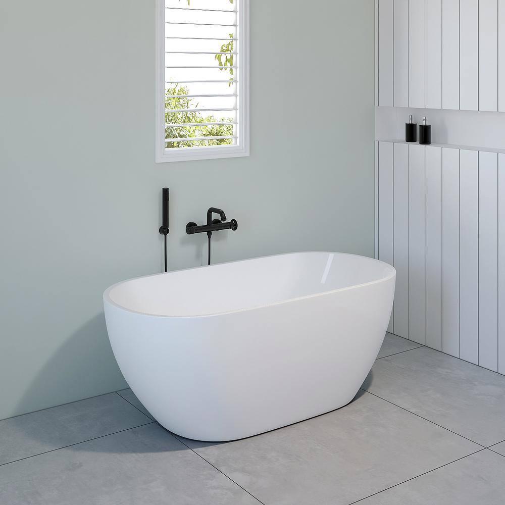 59.06'' x 29.53'' Freestanding Soaking Acrylic Bathtub