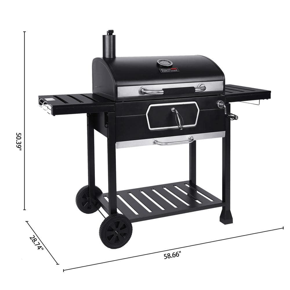 Royal Gourmet Deluxe 30-Inch Charcoal Grill, Black