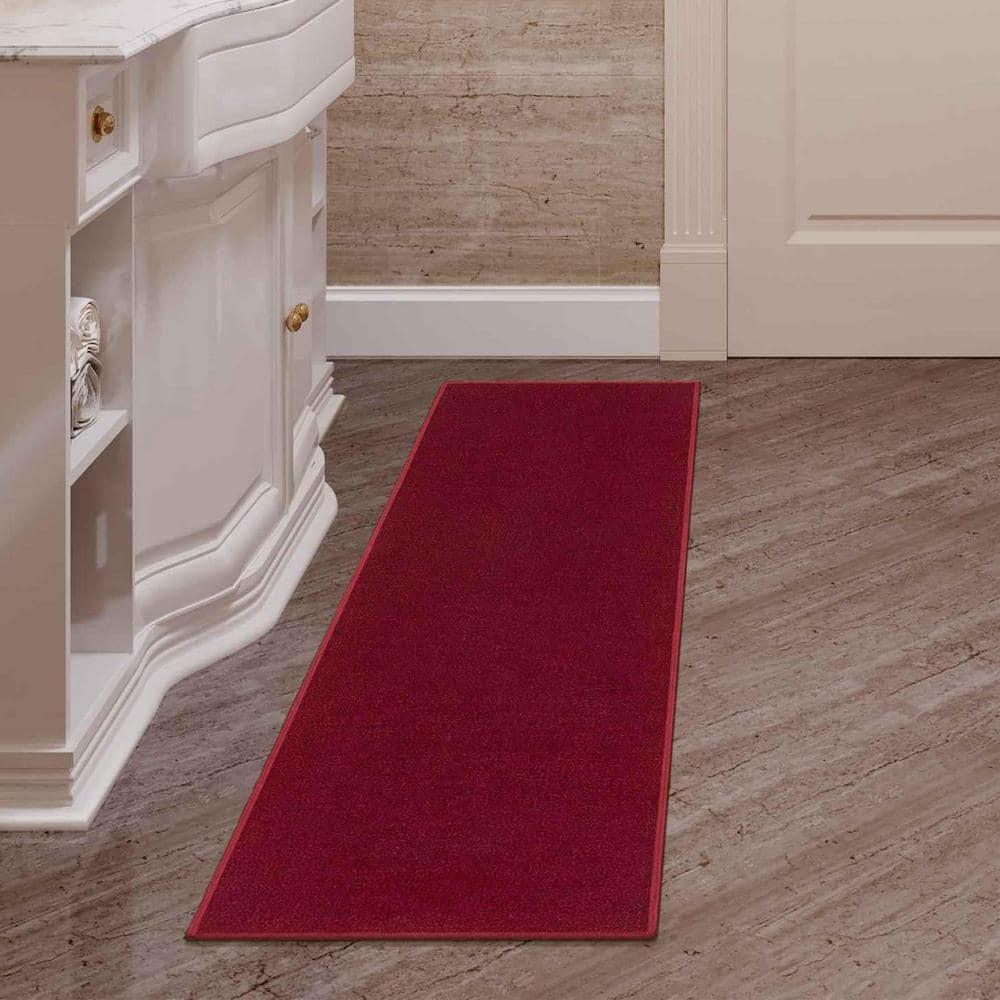 Ottomanson Ottohome Non-Slip Solid Area Rug For Living Room, Hallway Runner, Entryway Rug