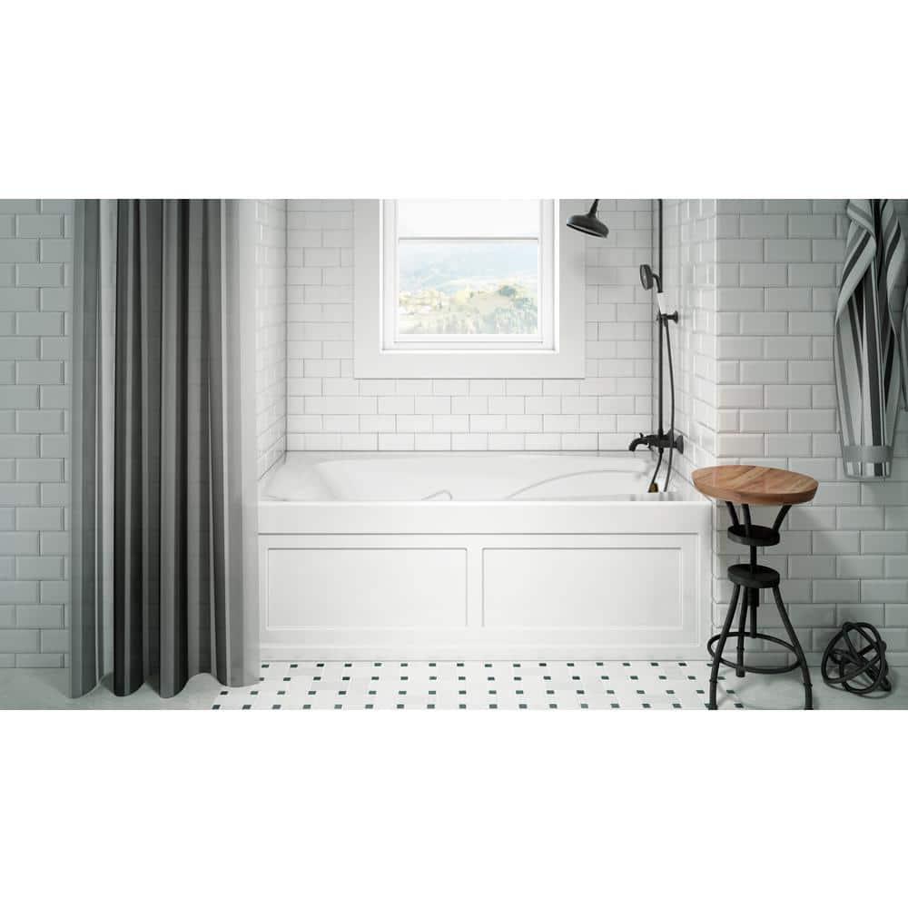 Cetra 60" x 36" Alcove Whirlpool Bathtub
