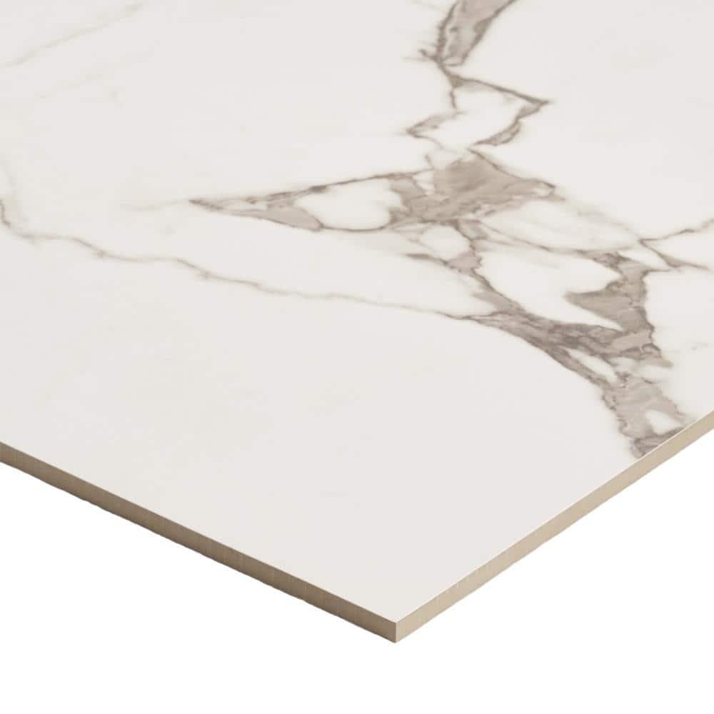 Bond Tile 24" x 47" Polished Marble Look Porcelain Floor and Wall Tile (15.5 Sq. Ft. / Case)