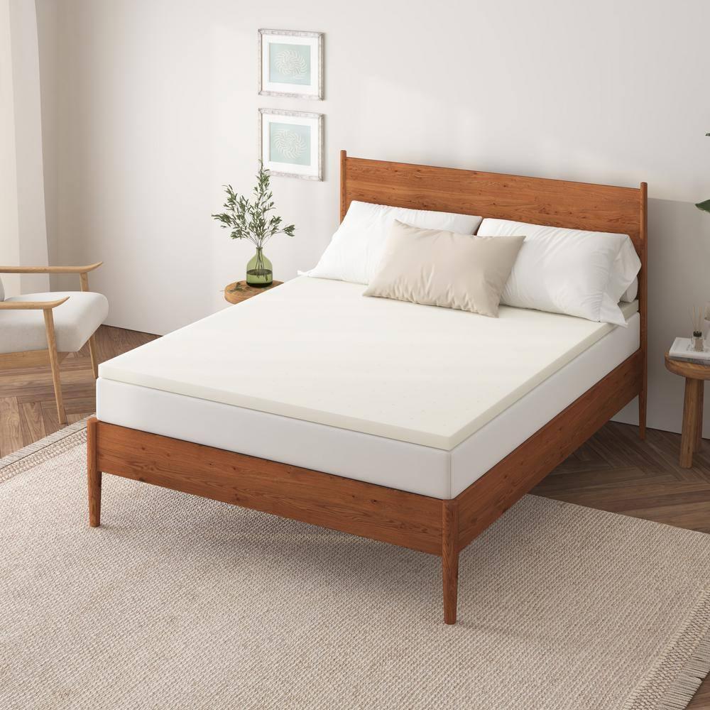 Nap Queen 4'' Ventilated Memory Foam Mattress Topper