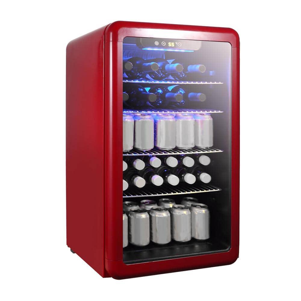 Magic Chef Magic Chef 17.5'' W 20 Cans (12 oz.) 3.4 Cubic Feet Beverage Cooler with Wine Storage and Glass Door