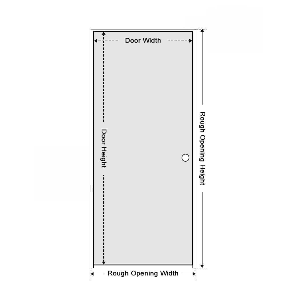 Calhome Curved 1 Panel Shaker Painted Smooth Composite Single Prehung Interior Door
