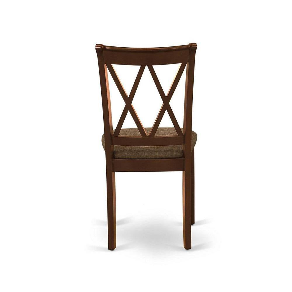 East West Furniture Norfork 5-piece Traditional Wood Dining Set in Mahogany