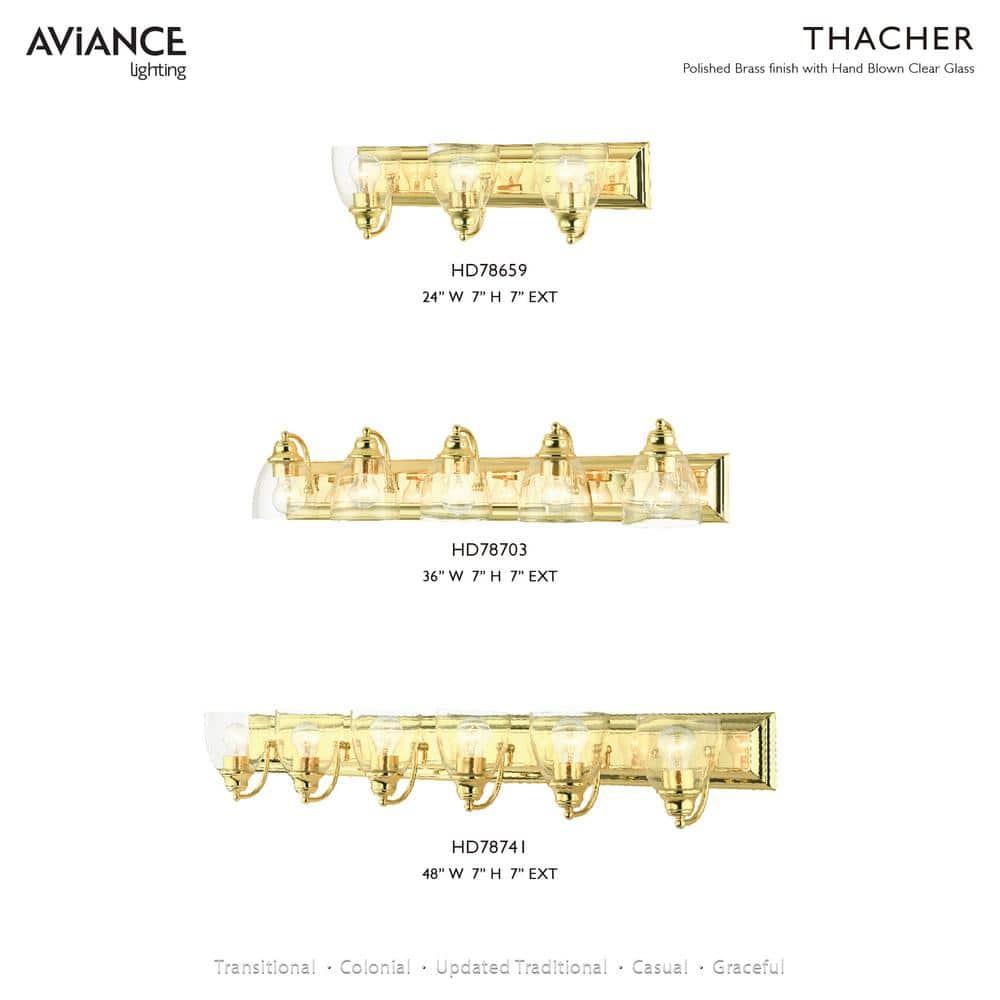 Livex Lighting Birmingham 3 - Light Vanity in  Polished Brass
