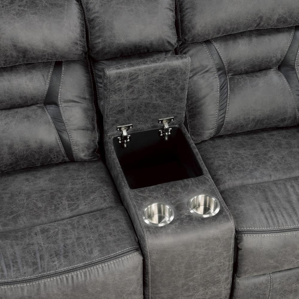 Benjara 74.5'' Upholstered Reclining Loveseat