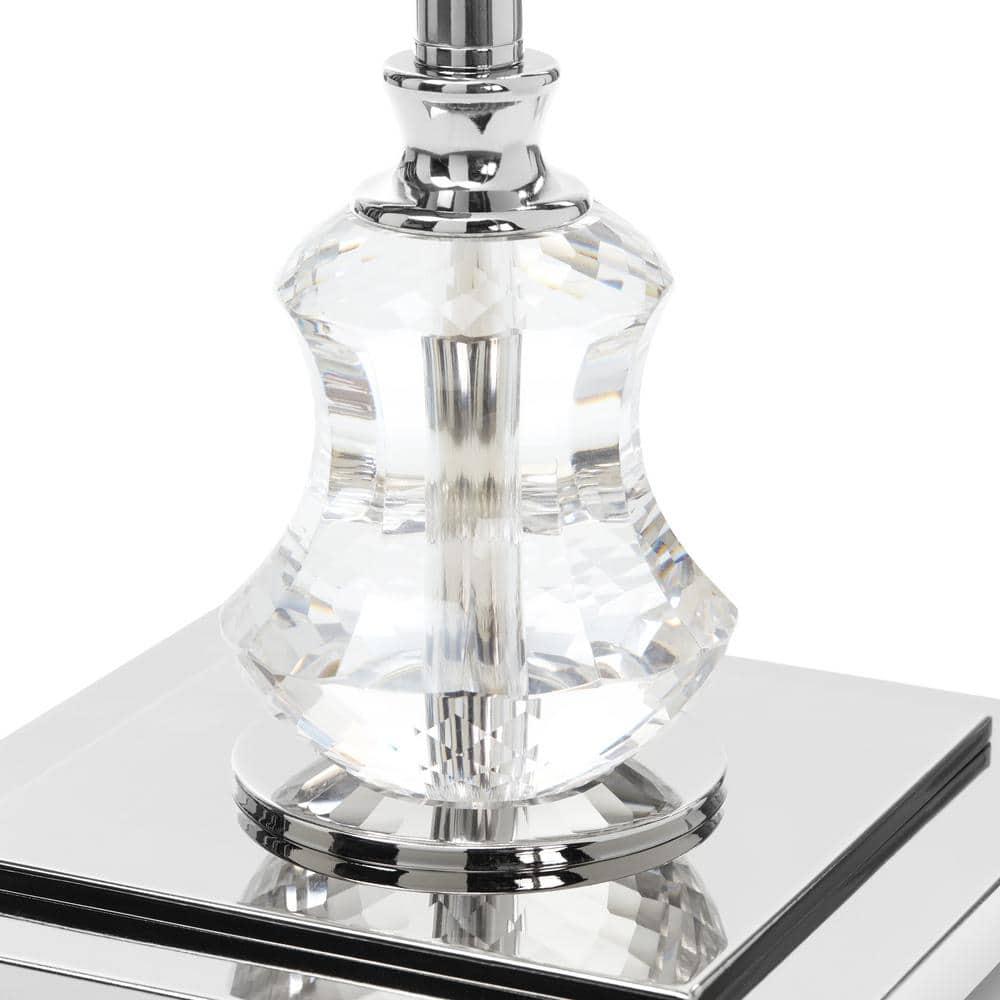 River of Goods Monroe Crystal and Polished Nickel 60.5" Floor Lamp
