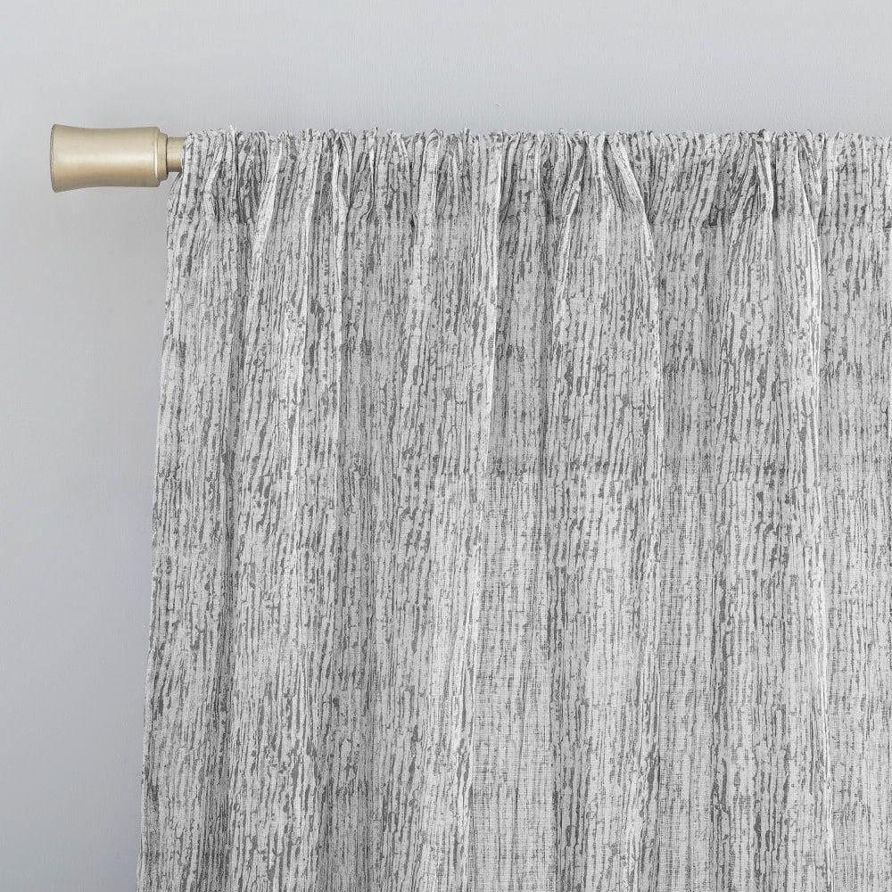 Scott Living Scott Living Tulin Watercolor Print Sheer Rod Pocket Curtain Panel
