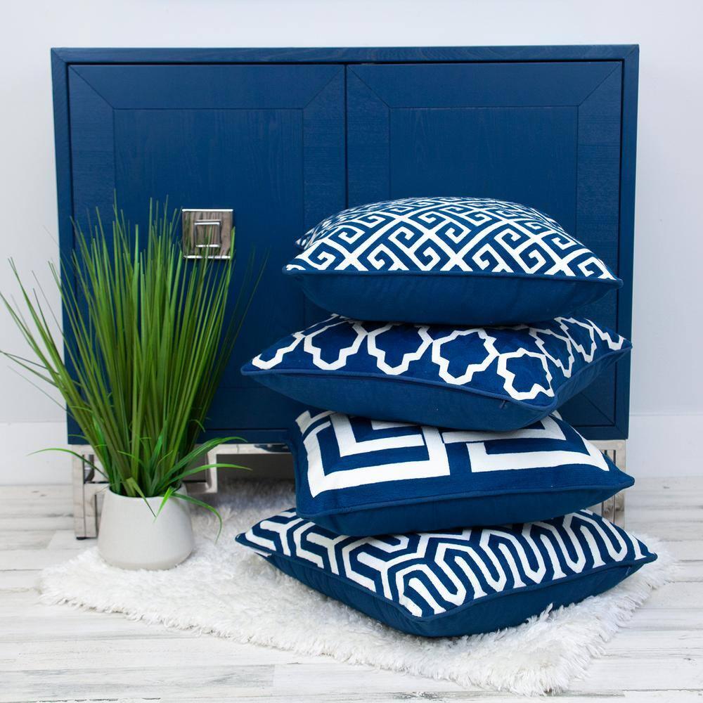 Parkland Collection Geometric Cotton Throw Pillow