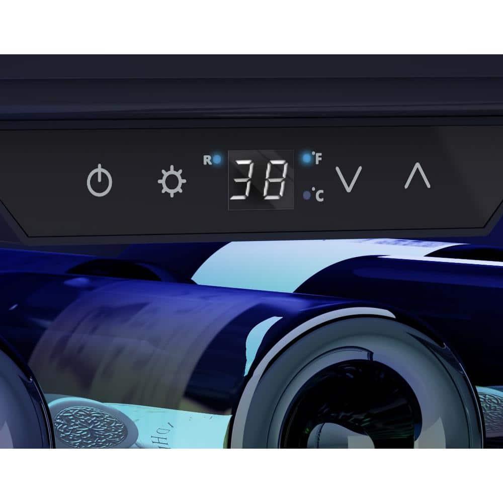 Brisas 15 in. 4-Bottle and 64-Can Single Zone Beverage Cooler in Stainless Steel