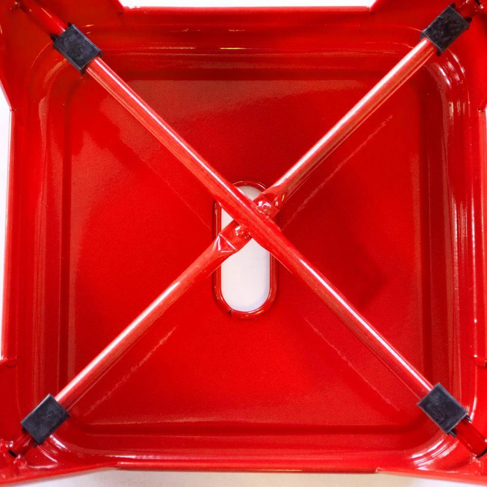 30 in. Loft Red Metal Bar Stool - 3 Piece