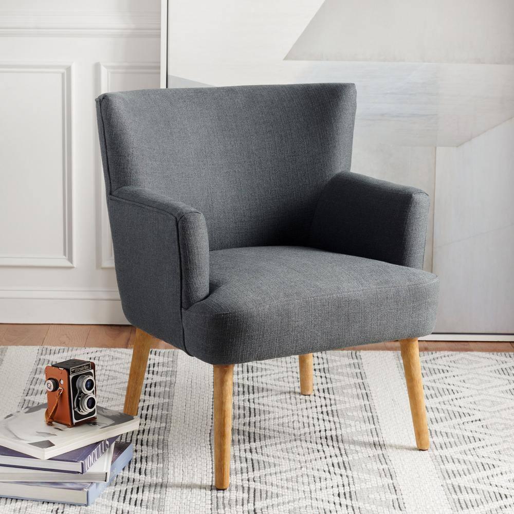 Delfino Accent Chair - ACH4009 - Dark Grey - Safavieh