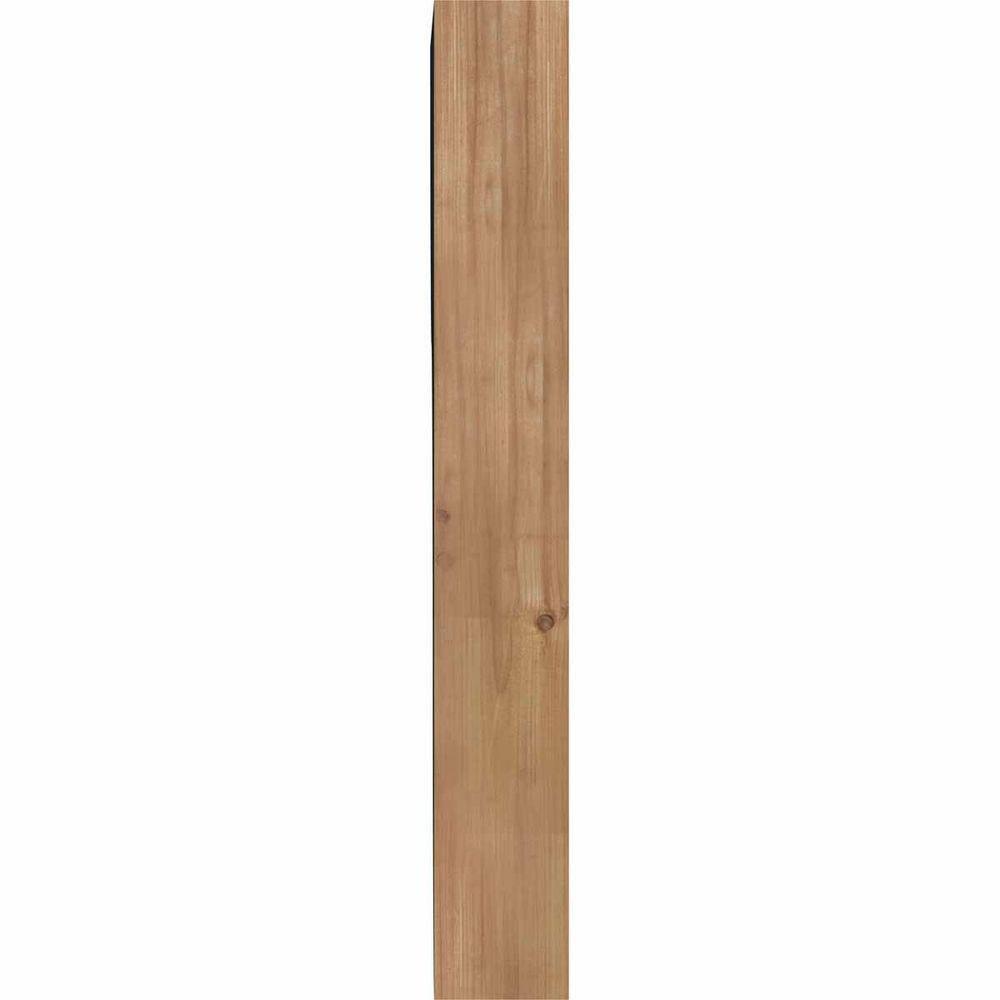 3 1/2"W x 10"D x 26"H Monterey Smooth Corbel, Western Red Cedar