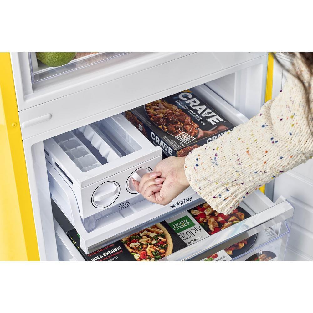 Unique Appliances Classic Retro 24 In 12 Cu.ft Bottom Mount Fridge Auto Defrost, Energy Star Certified, Counter Depth UGP-340L Y AC