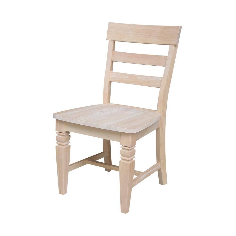 Set of Two Java Chairs with Solid Wood Seats