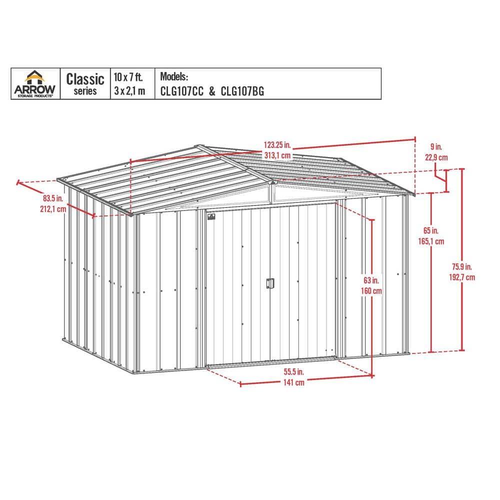Arrow Arrow Metal Storage Shed