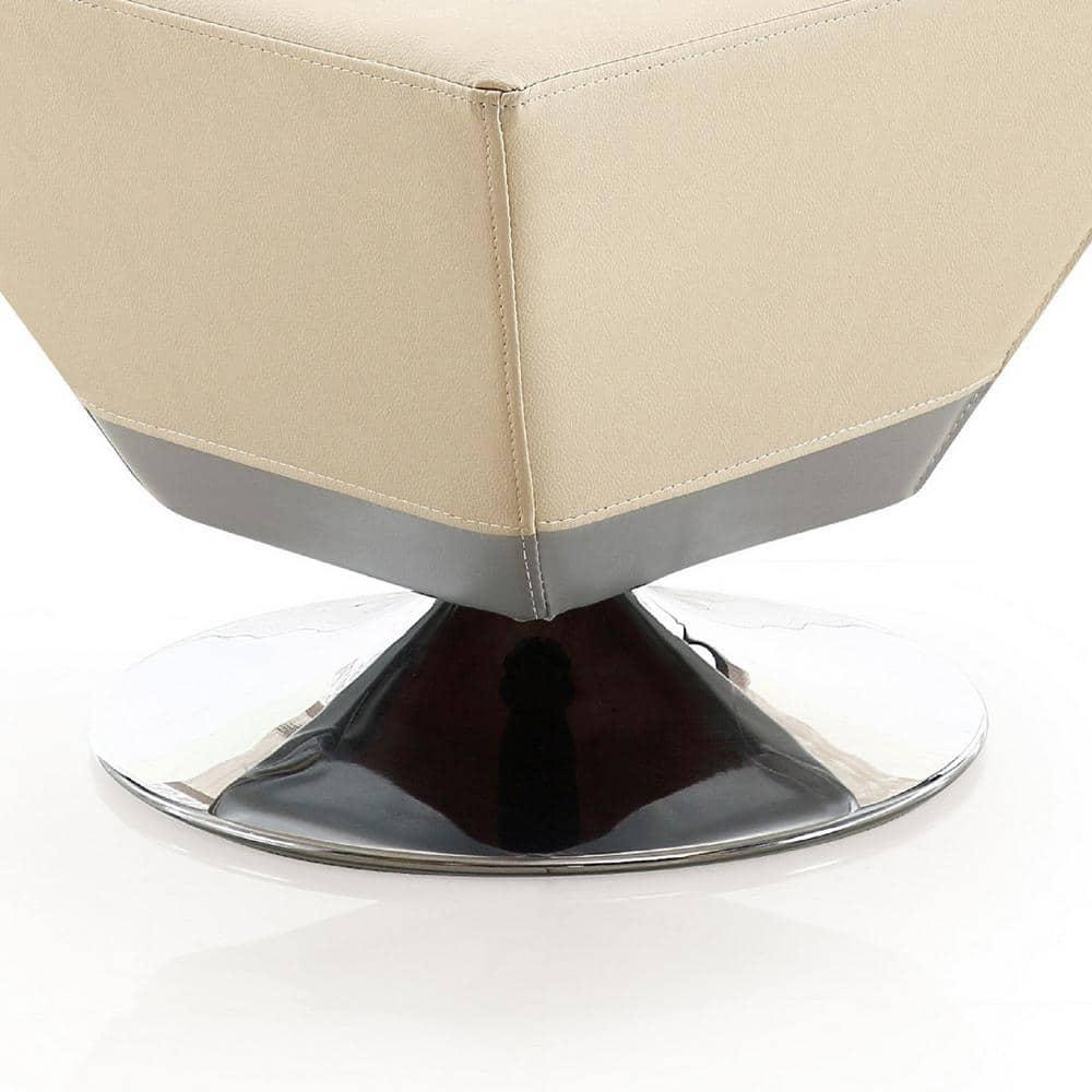 Sabine Faux Leather Ottoman