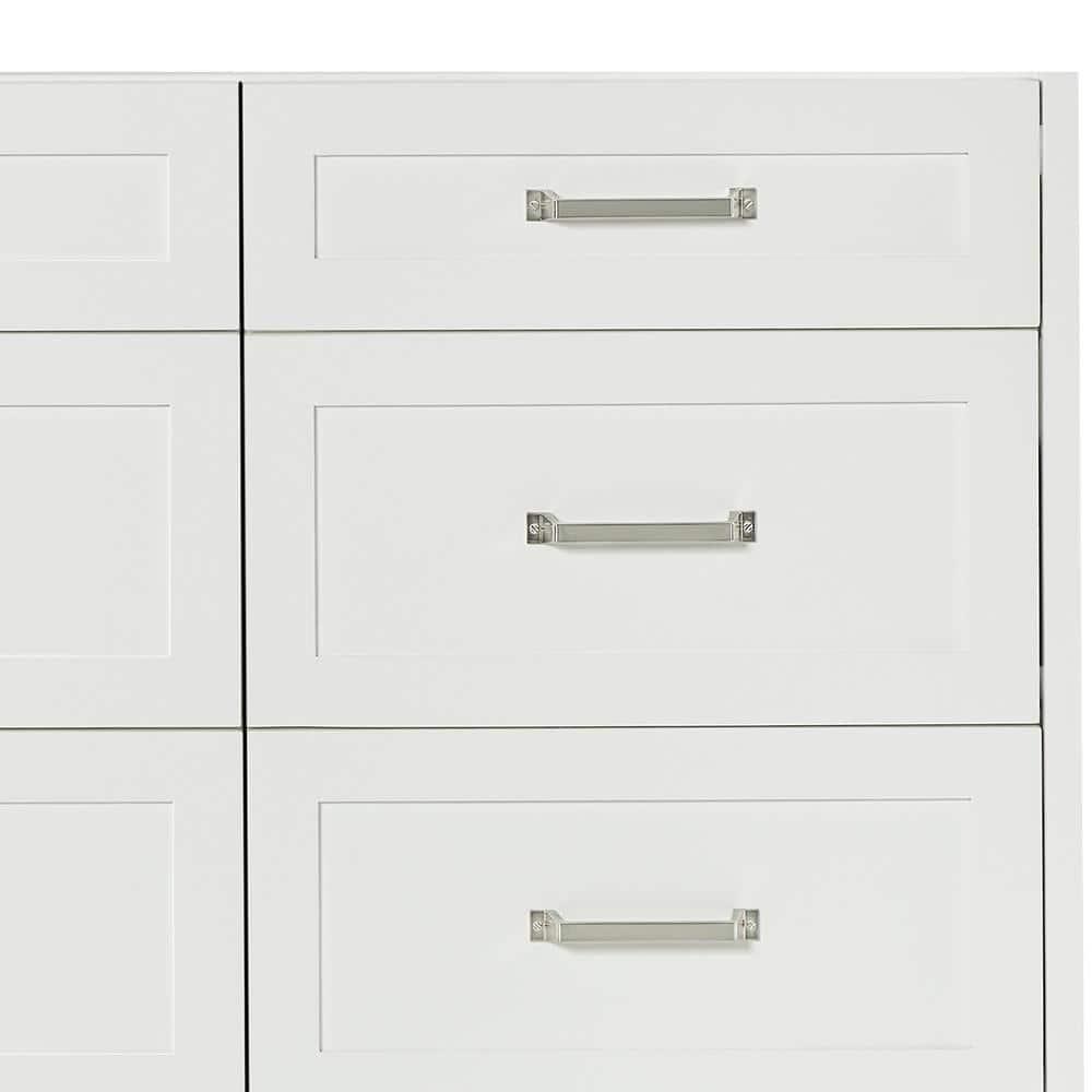 Ariel Monrow 67 Inch Double Oval Sink Bathroom Vanity With Pure White Quartz Countertop