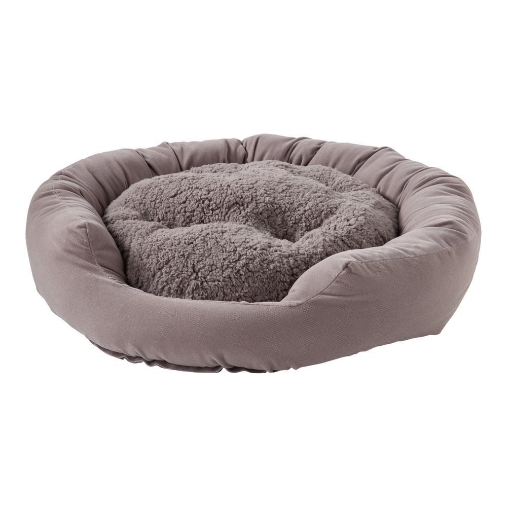 Happy Hounds Murphy Deluxe Donut Dog Bed, Gray, Small (24 x 24 in.)