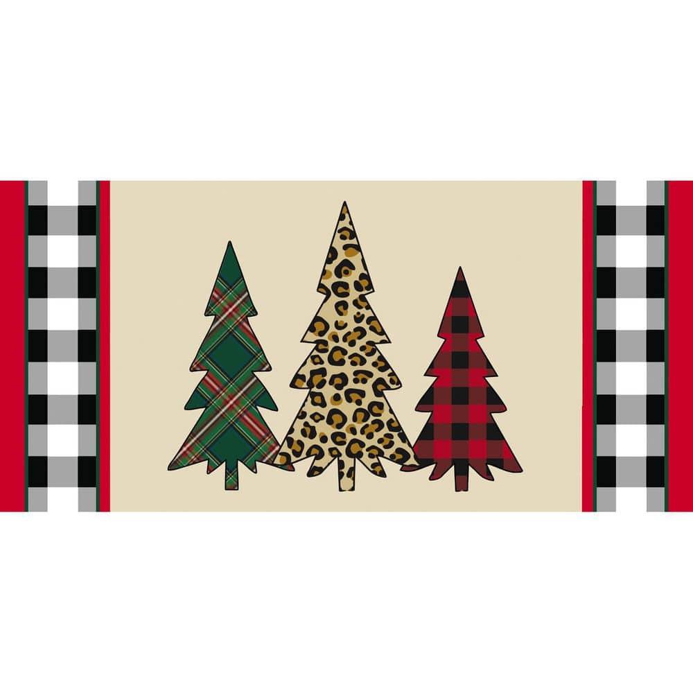 Evergreen Enterprises, Inc Sassafras Fall Holiday Set of 5 20"x10" Door Mats with Rubber Display Frame, Collection #2