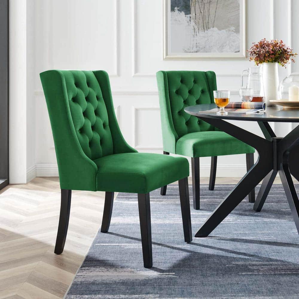 Modway Modway Baronet Performance Velvet Dining Chairs - Set of 2