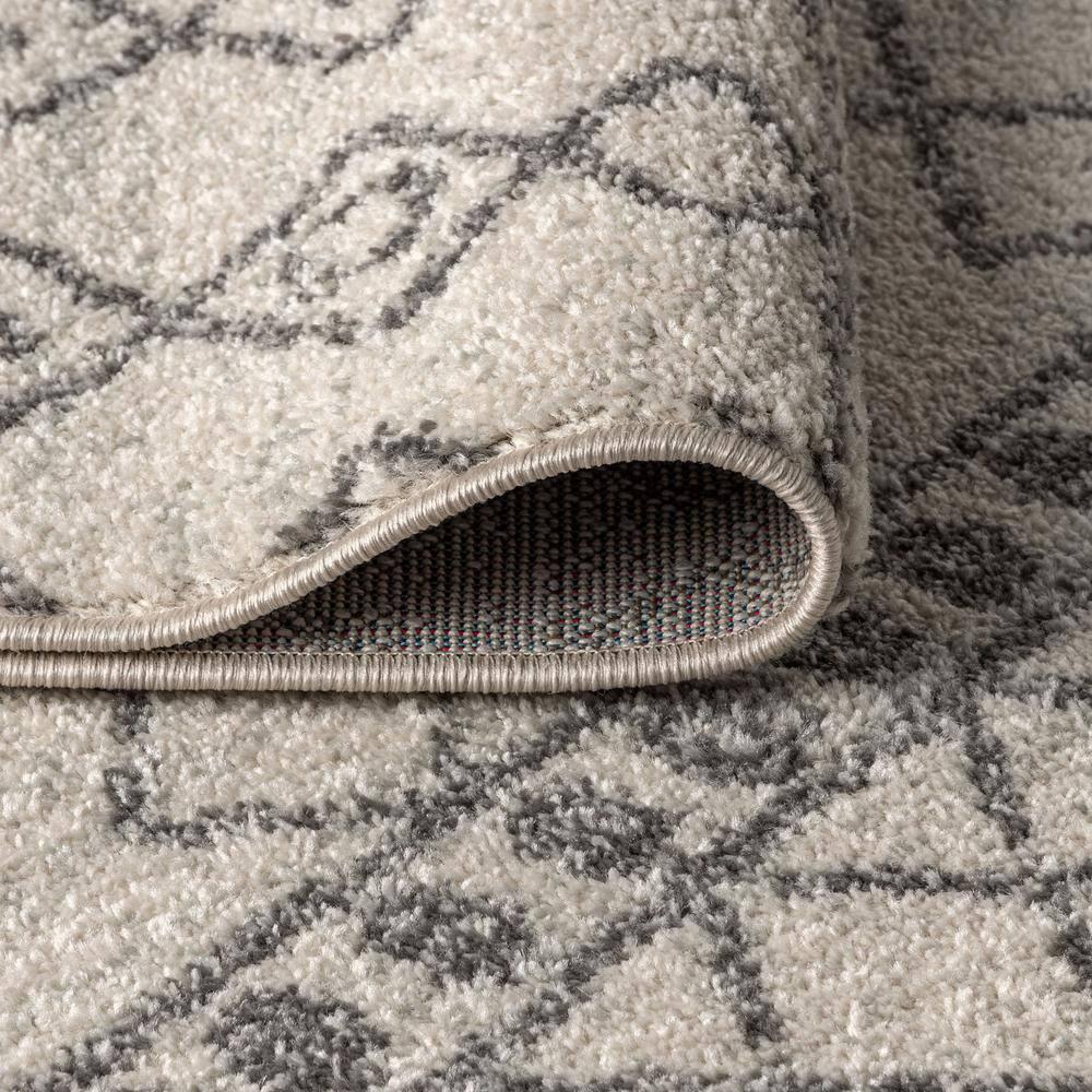 5'x8' Izil Moroccan Beni Souk Area Rug, Cream/Gray - JONATHAN Y