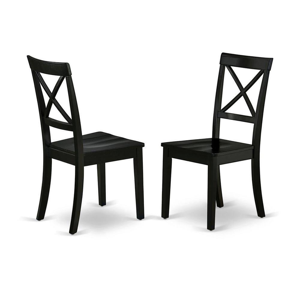 Gracie Oaks Solid Wood Upholstered Dining Chair(Set of 2)