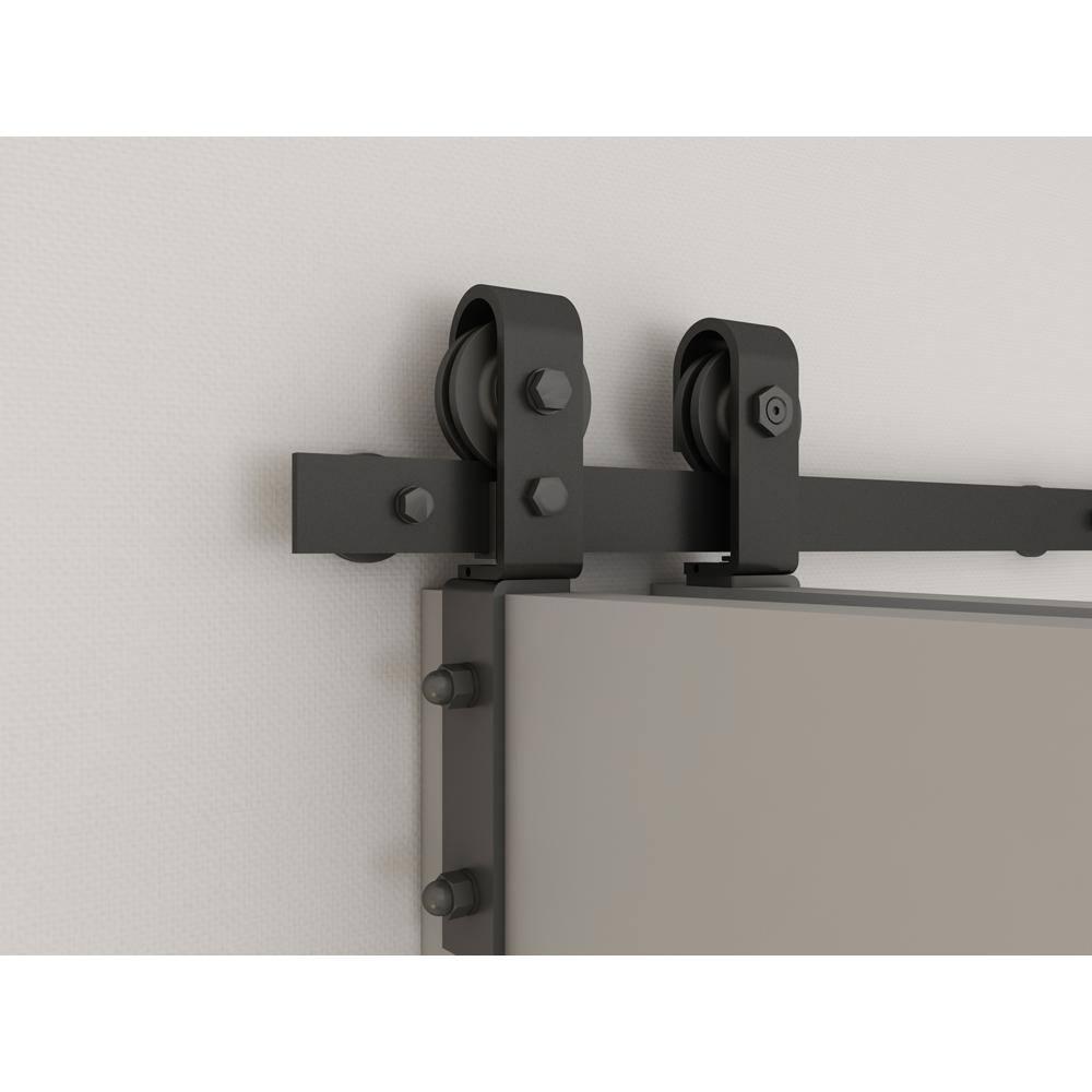 Calhome 84'' Solid Wood Barn Doors Painted Bi-Fold Door