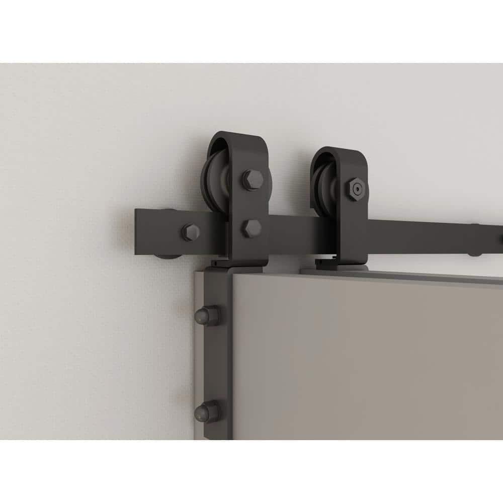 Calhome 84'' Solid Wood Barn Doors Painted without Installation Hardware Kit Barn Door