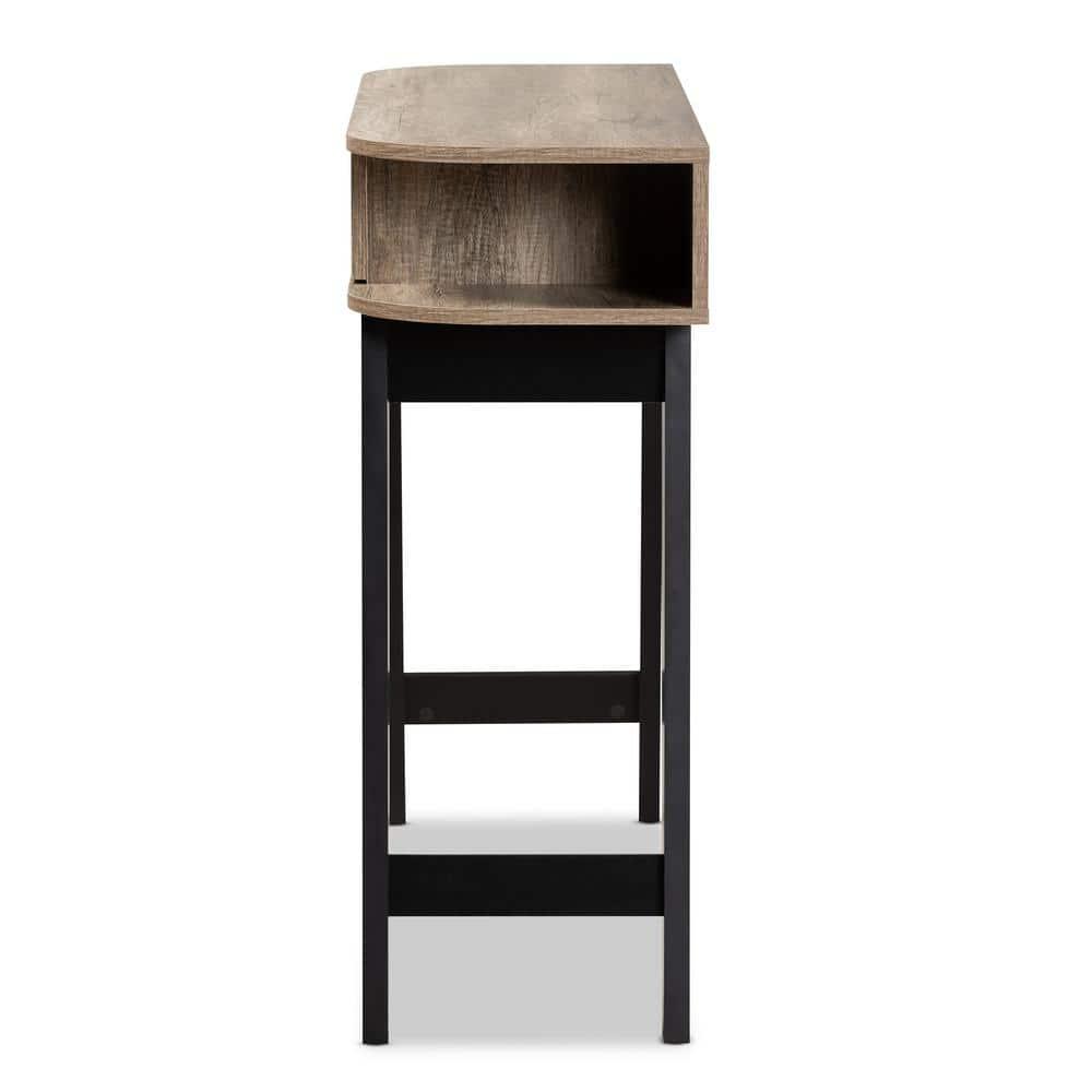 Wales Wood 1 Drawer Console Table Light Brown - Baxton Studio