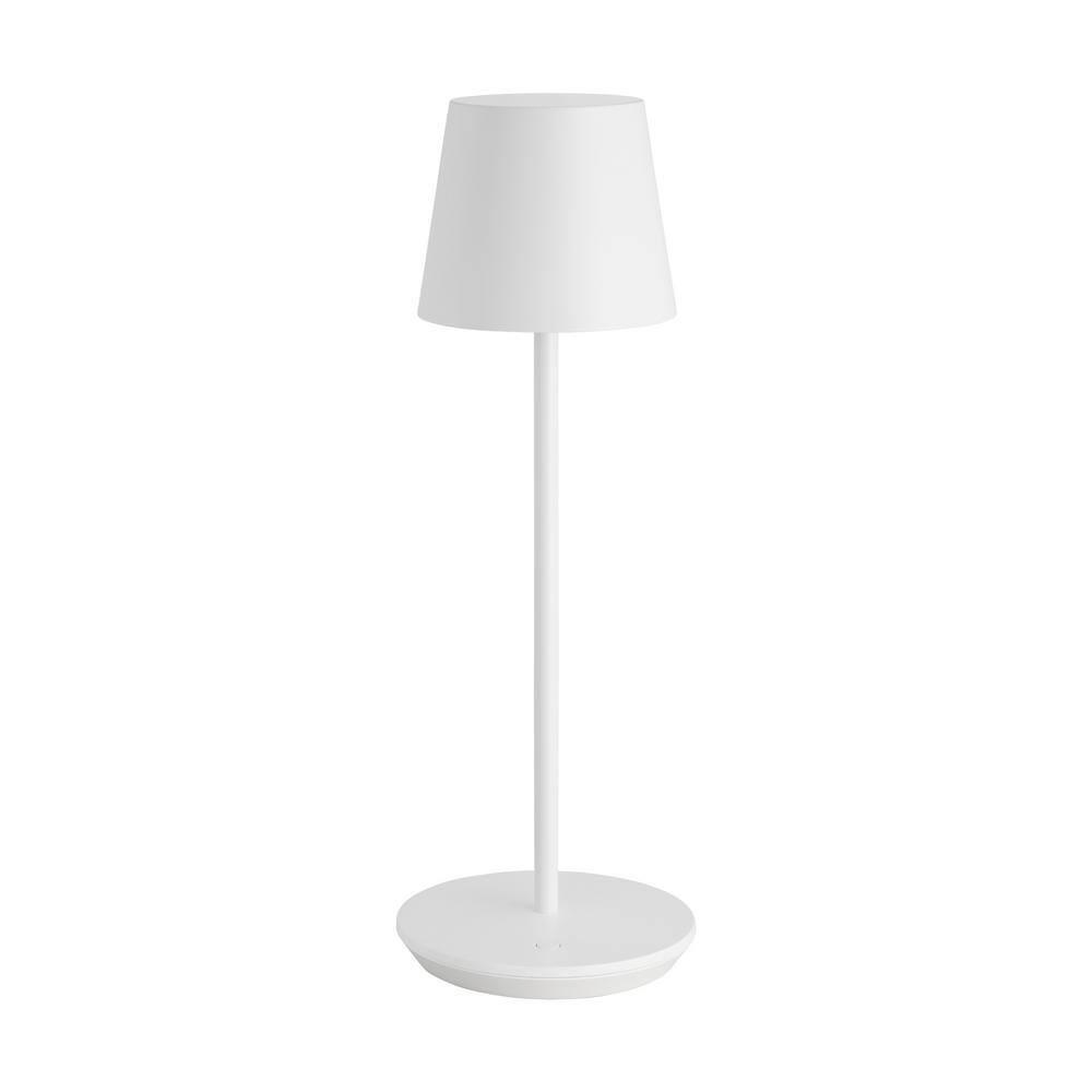 Carla Cordless Table Lamp - White / Small