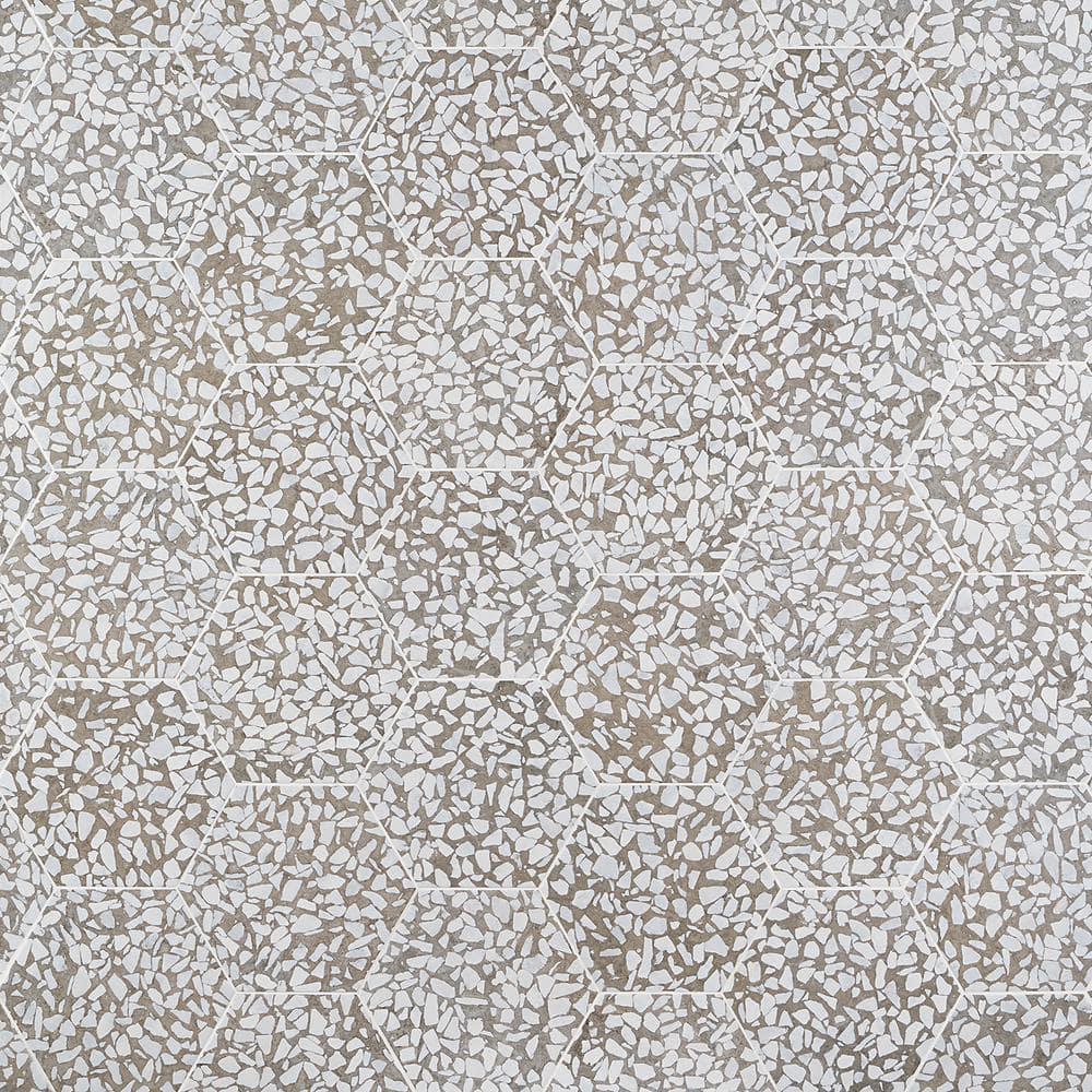 Jurassic Hex 9" Terrazzo Look Porcelain Floor & Wall Tile (8.07 Sq. Ft. / Case)