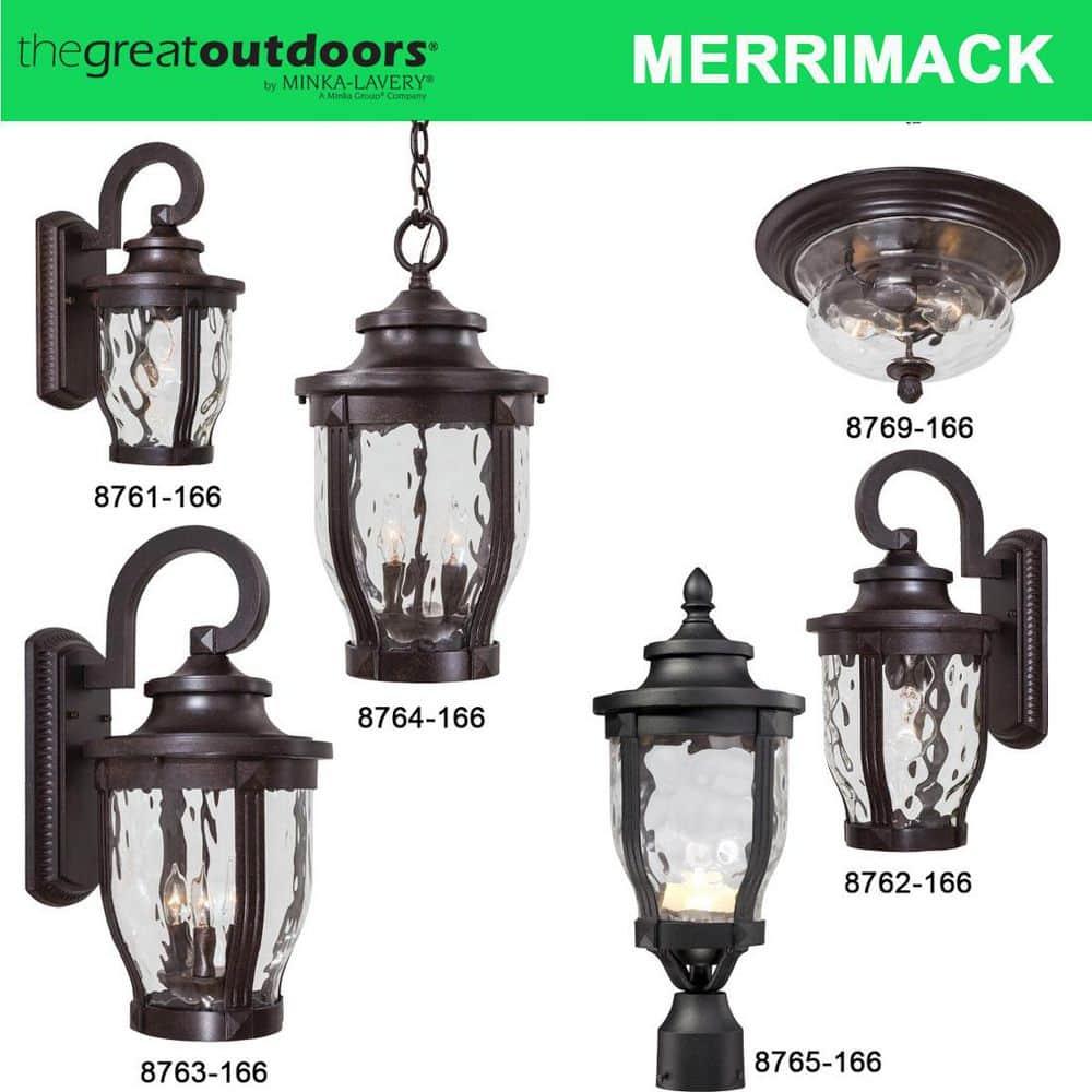 Minka Lavery Merrimack 16 1/4" High Black LED Outdoor Wall Light