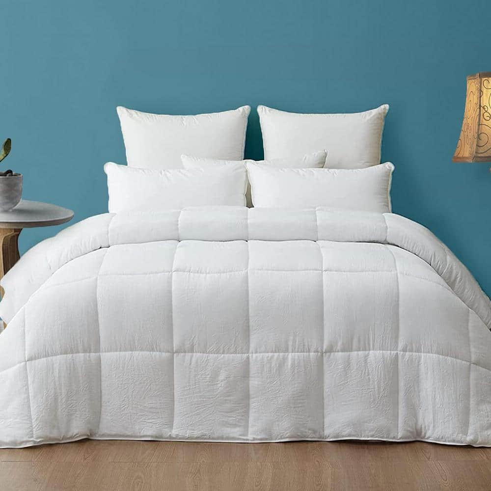 Down Alternative Summer/Spring Lightweight Duvet Insert Organic Cotton Shell