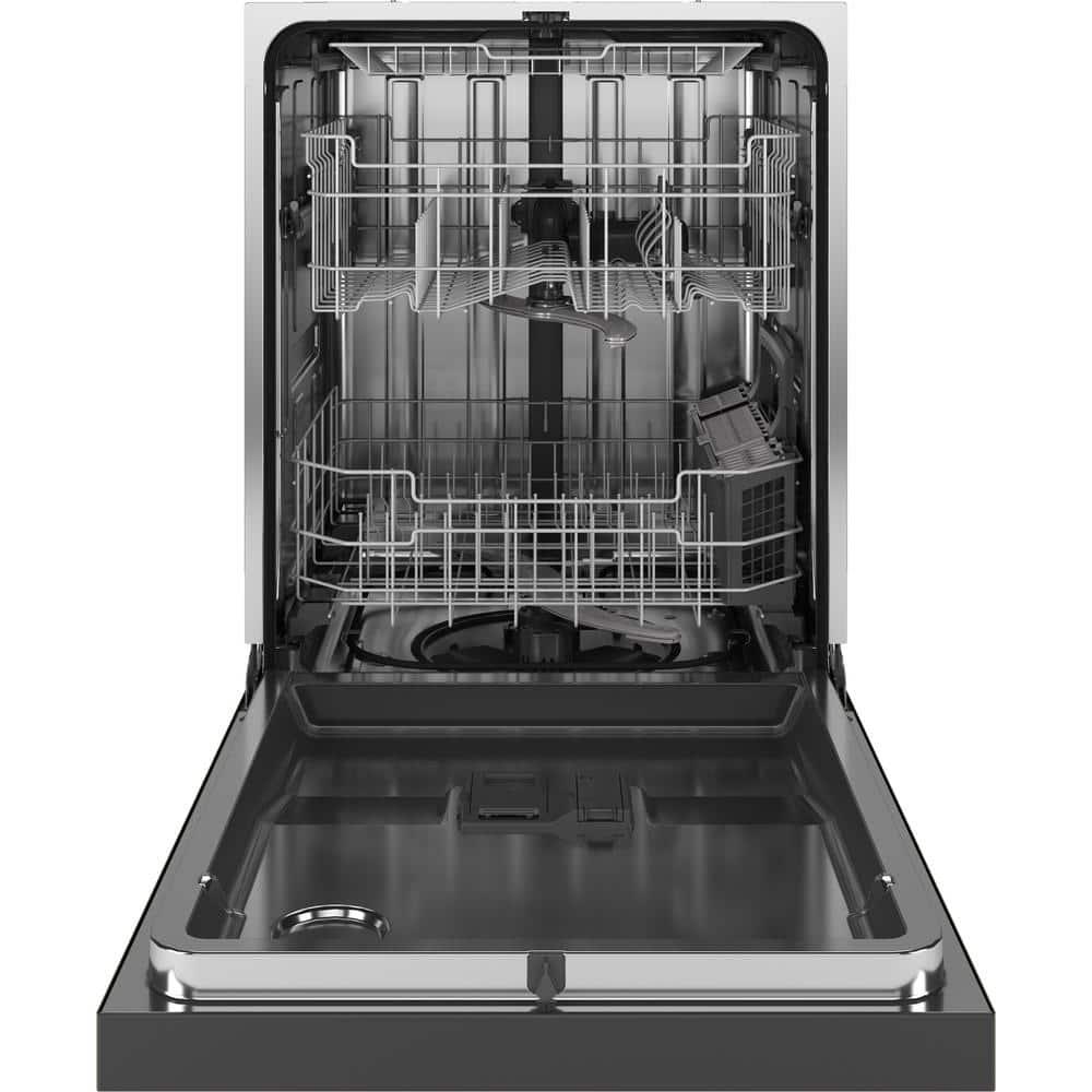 GE Appliances 24" 47 Decibel ENERGY STAR Certified Built-in Front Control Dishwasher with Adjustable Rack and Tall Tub