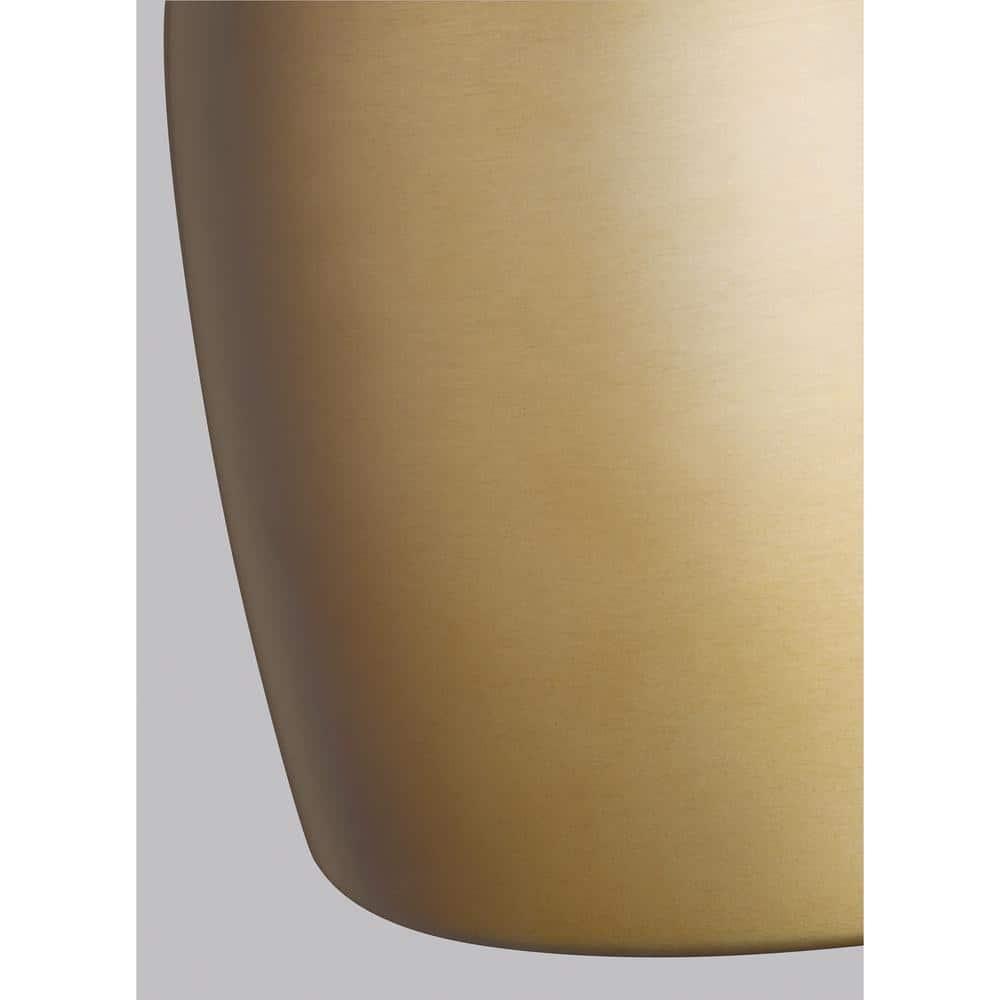 Brynne 19.75" Burnished Brass Minimalist LED Pendant Light
