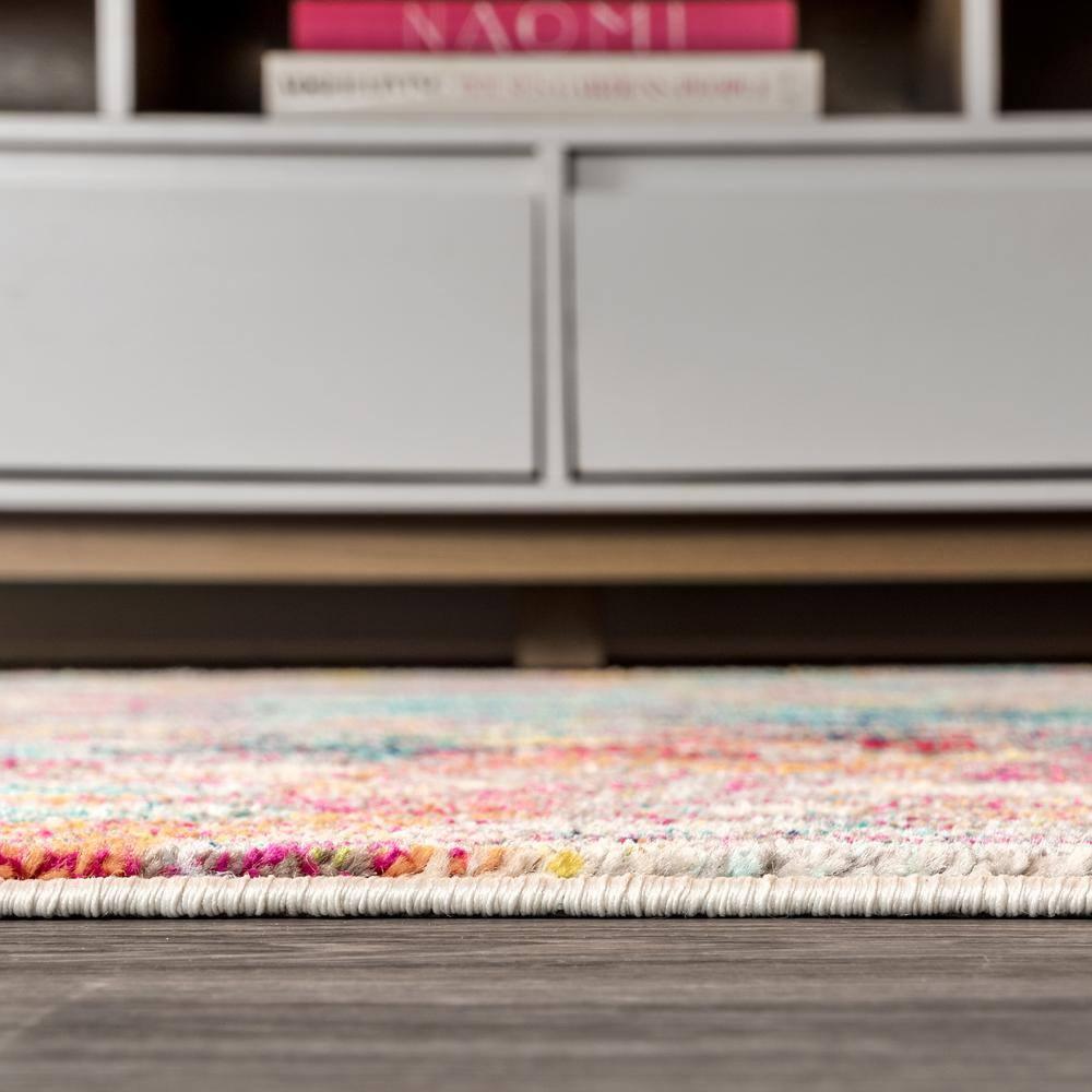 5'x8' Contemporary POP Modern Abstract Area Rug, Multi/Yellow - JONATHAN Y