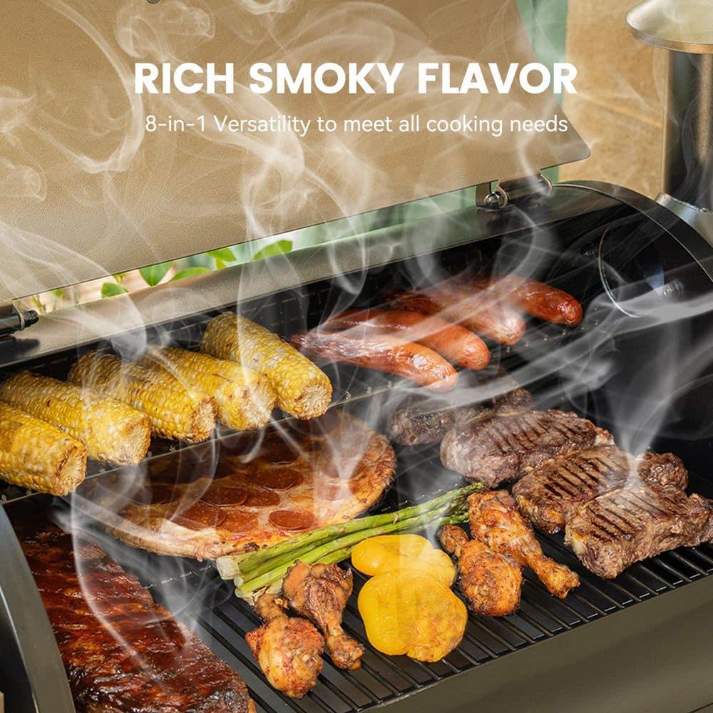 Z GRILLS 697 sq.in Pellet Grill with Temps Controller 2.1 and Latest Functions