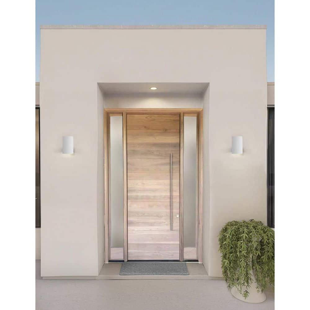 Progress Lighting, Cylinder Collection, 1-Light Wall Sconce, Antique Bronze Finish, Porcelain Shade