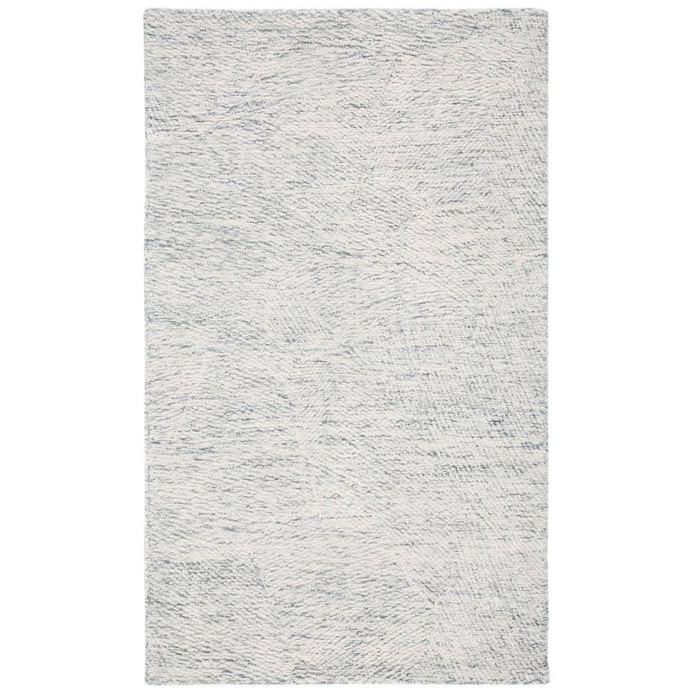 Metro MET999 Hand Tufted Indoor Accent Rug - Dark Grey/Ivory - 3'x5' - Safavieh