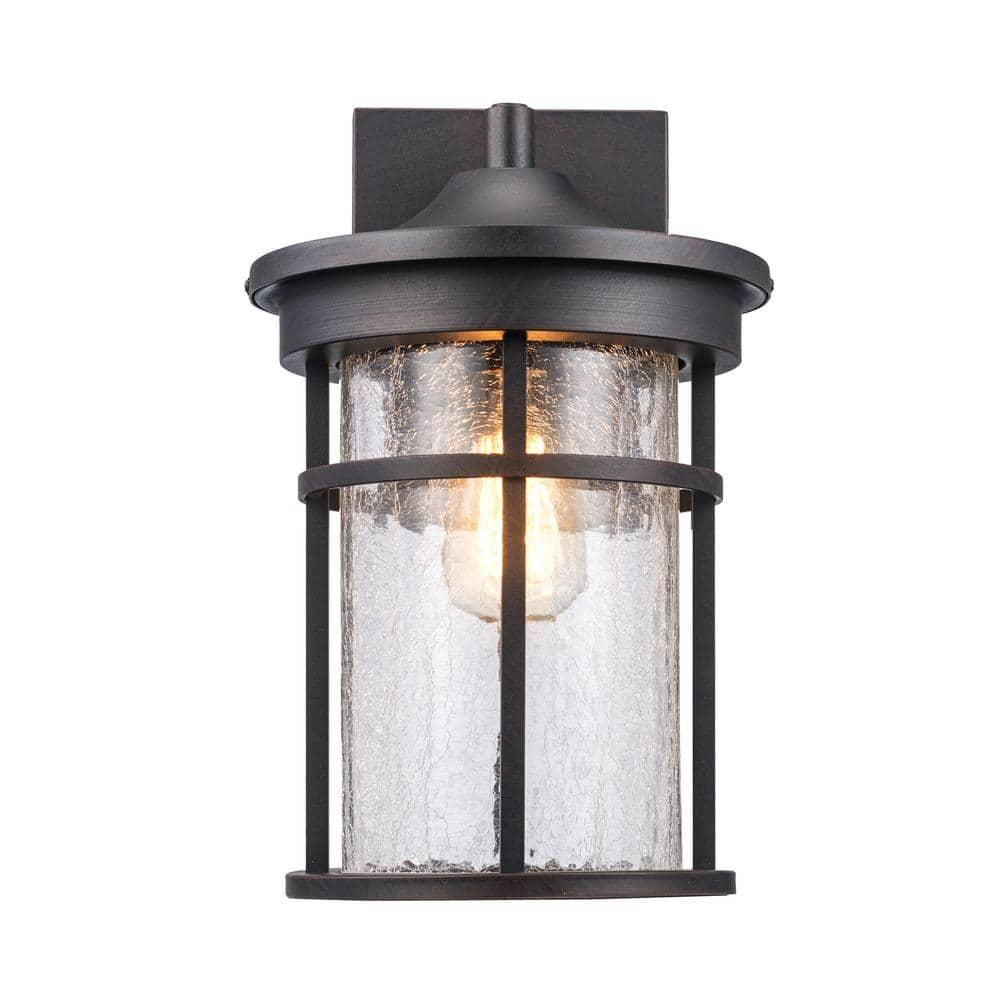 Bel Air Lighting Avalon Rustic Brown Switch Incandescent Wall Lantern