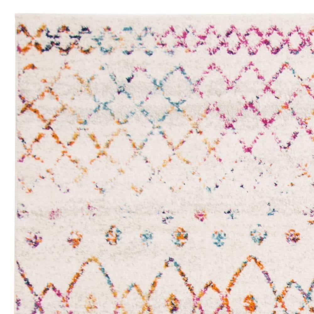 Madison 700 MAD798 Power Loomed Indoor Area Rug - Ivory/Fuchsia - 9'x12' - Safavieh
