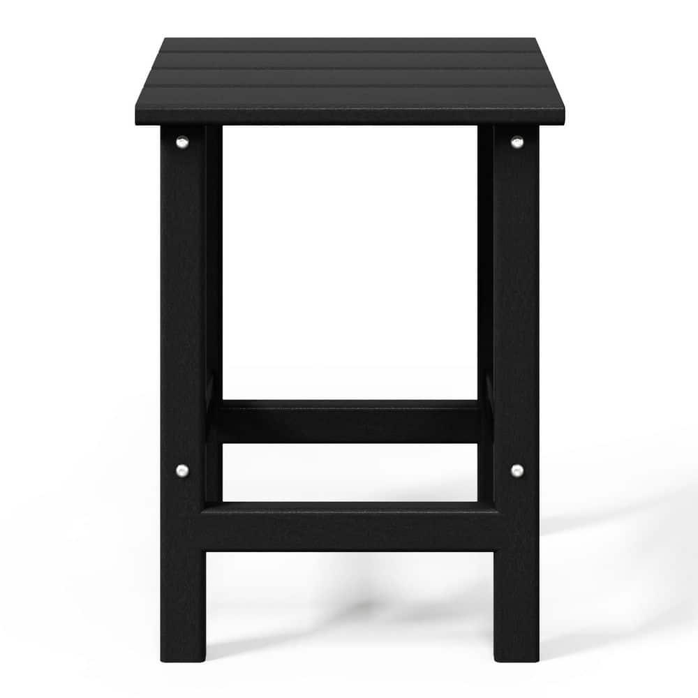 Westin Outdoor Patio Plastic Side Accent Table, Black