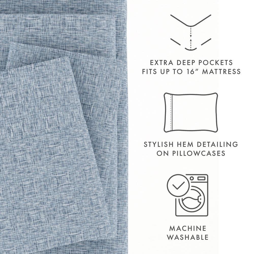 Becky Cameron Simply Soft™ Scallops Pattern Microfiber Sheet Set