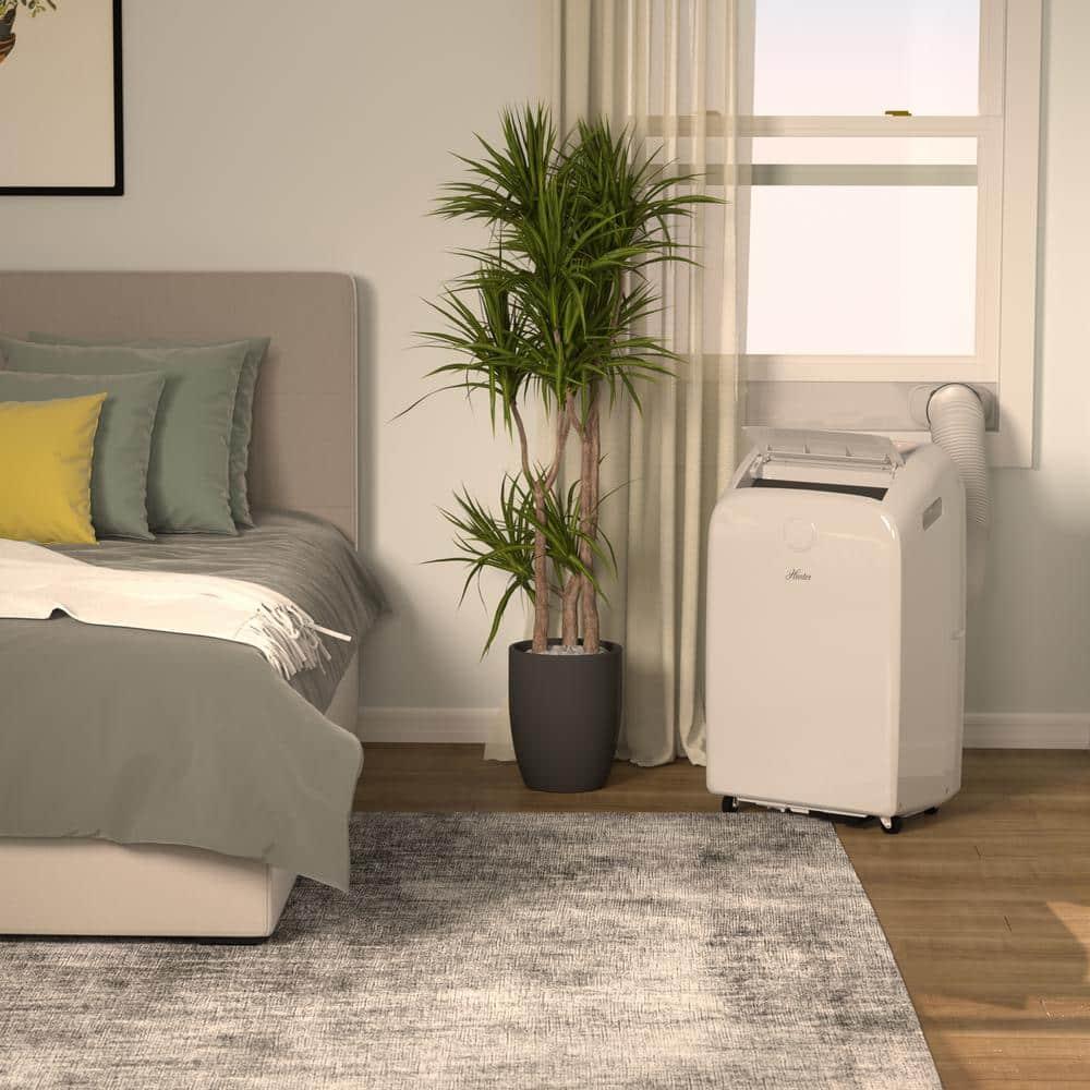 Hunter Fan 10000 BTU (8000 SACC DOE) 450 Sq Ft Portable Dual Heater/Air Conditioner, White